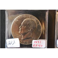 1971 Eisenhower $1; EF40; EST. $5-10