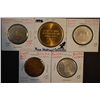 Image 1 : California State Tokens; Lot of 5; EST. $10-15