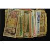 Image 2 : Foreign Bank Note; Various Dates & Denominations; Bent, Folded, Taped, Tattered & Well Circulated; L