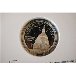 1994-S US Bicentennial Of US Capitol Commerative $1 Proof W/History; 90% Silver 26.730 Grams; EST. $