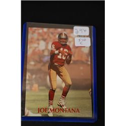 1992 NFL Joe Montana San Francisco 49ers Football Trading Card; EST. $5-10