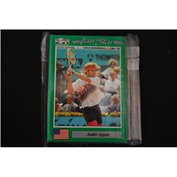 1991 ATP Andre Agassi Tennis Trading Card; Lot of 25; EST. $5-10