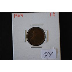 1909 Lincoln Wheat Back Penny; EST. $25-45