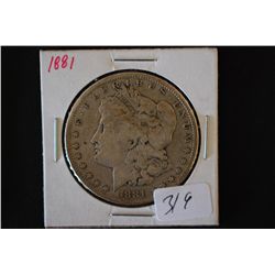 1881 Silver Morgan $1; EST. $30-40