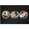 Image 2 : 1994-P US Veterans 3-Coin Commerative Silver $1 Proof Set; Prisoner Of War, Vietnam Veterans Memoria