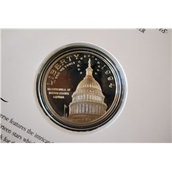 1994-S US Bicentennial Of US Capitol Commerative $1 Proof W/History; 90% Silver 26.730 Grams; EST. $