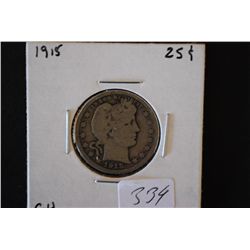 1915 Barber Quarter; G4; EST. $5-15