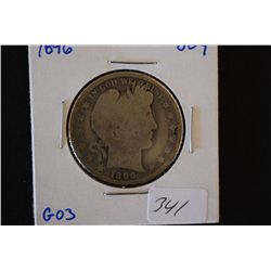 1896 Barber Half Dollar; G03; EST. $10-20