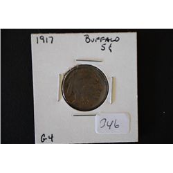 1917 Buffalo Nickel; G4; EST. $5-10