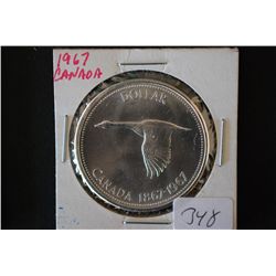 1967 Canada $1 "Goose" Foreign Coin; EST. $15-25