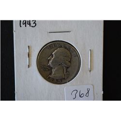 1943 Washington Quarter; EST. $10-15