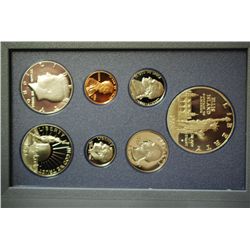 1986-S US Mint Prestige Proof Set W/Ellis Island Commerative $1 & A Nations Of Immigrants Commerativ