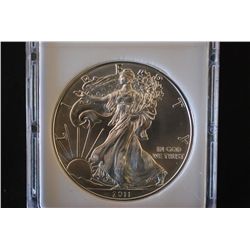 2011 Silver Eagle $1; MCPCG Graded MS69; EST. $35-40