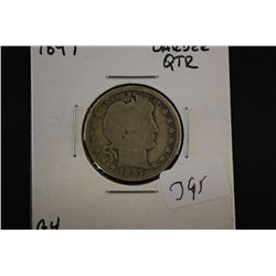 1897 Barber Quarter; G4; EST. $8-15