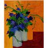 Image 1 : Anne Boysen, Flower Shadow, Signed Acrylic on Canvas