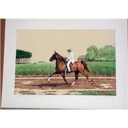 Mel Hunter, Tennessee Walker, Signed Lithograph