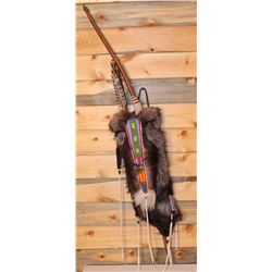 Beaded fox quiver with bow and arrows