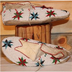 Fully beaded moccasins