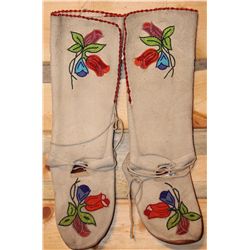 Beaded multi color moccasins