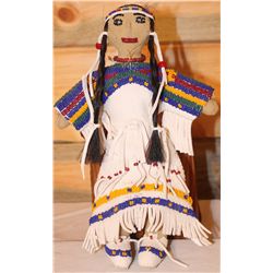 Fringed buckskin dressed doll