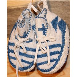 Fully beaded baby moccasins