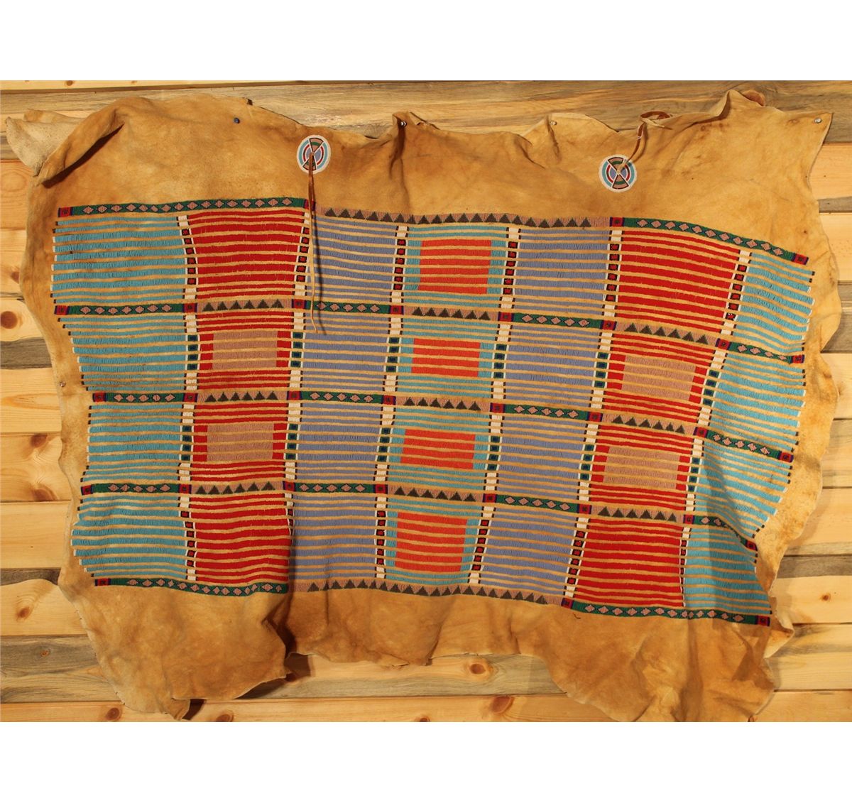 Crow exquisitely beaded wedding blanket