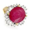 Image 1 : 9.68 ctw Ruby & Diamond Ring 14K