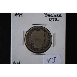 1899 Barber Quarter; G4; EST. $8-15