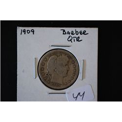 1909 Barber Quarter; G4; EST. $8-15