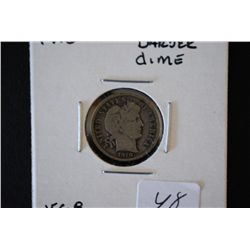 1910 Barber One Dime; VG8; EST. $3-6