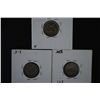 Image 2 : 1897 Barber One Dime; AG3, 1906 Barber One Dime; G4 & 1910 Barber One Dime; G4; Lot of 3; EST. $8-15