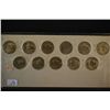 Image 2 : US Emergency Coinage Set #1; Jefferson Nickels 1942P-1945S; Lot of 11; EST. $15-25