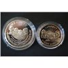 Image 1 : 1991-S Mt. Rushmore Commerative $1 Proof; 90% Silver .76 Oz. & 1991-S Mt. Rushmore Commerative Half 