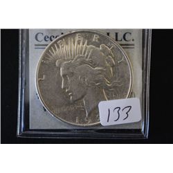 1922 Peace $1; EST. $30-50