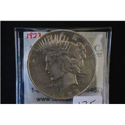 1923-D Peace $1; Imp. Cleaned; EST. $30-50