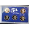 Image 2 : 1999 U.S. Mint State Quarter Proof Set; 5 States DE, PA, NJ, GA, CT; EST. $5-10