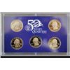 Image 2 : 1999 U.S. Mint State Quarter Proof Set; 5 States CA, MN,OR, KS, WV; EST. $5-10