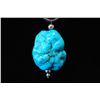 Image 2 : Necklace with Simulated Turquoise Stone; EST. $20-30