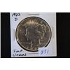 Image 1 : 1922-D Peace $1; Imp. Cleaned; EST. $25-40