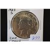 Image 1 : 1923-S Peace $1; Imp. Cleaned; EST. $25-40