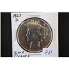 Image 1 : 1927-D Peace $1; Imp. Cleaned; EST. $25-40