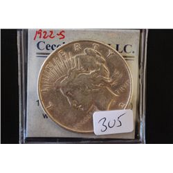 1922-S Peace $1; EST. $40-60