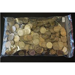 Lot of 500 Jefferson Nickels, older dates; EST. $100-200