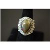Image 1 : Gorgeous Sterling Silver Ring w/ Simulated Gem Size 9 1/2; EST. $15-30