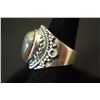 Image 2 : Gorgeous Sterling Silver Ring w/ Simulated Gem Size 9 1/2; EST. $15-30