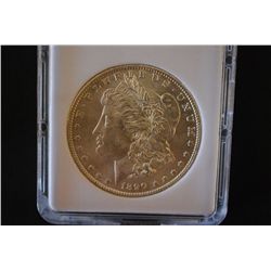 1890-S Morgan $1 MCPCG Graded MS-63; EST. $100-125