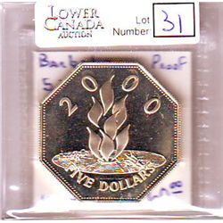 Barbados 5 Dollars 1999-2000 Proof Silver.