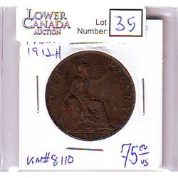Great Britain Penny 1912H EF-40.