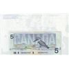 Image 2 : 1986 Bank of Canada; 5 Dollars BC-56aA Very-Fine ENX0527957 Yellow BPN Replacement.