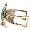 Image 3 : Old Pawn Navajo Turquoise Sterling Silver Cuff Bracelet - Shakey